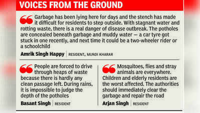 500-metre garbage dump raises a stink