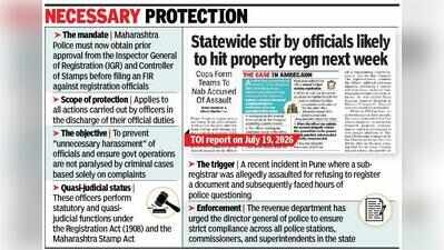 Maha orders police to obtain IGR nod before filing FIRs against registration officers