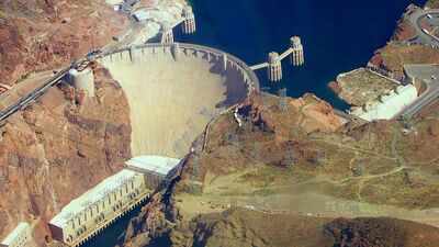 ​Colorado river's Hoover Dam contains enough concrete to pave a standard highway from San Francisco to New York City, and the 90-year-old engineering marvel is still growing stronger