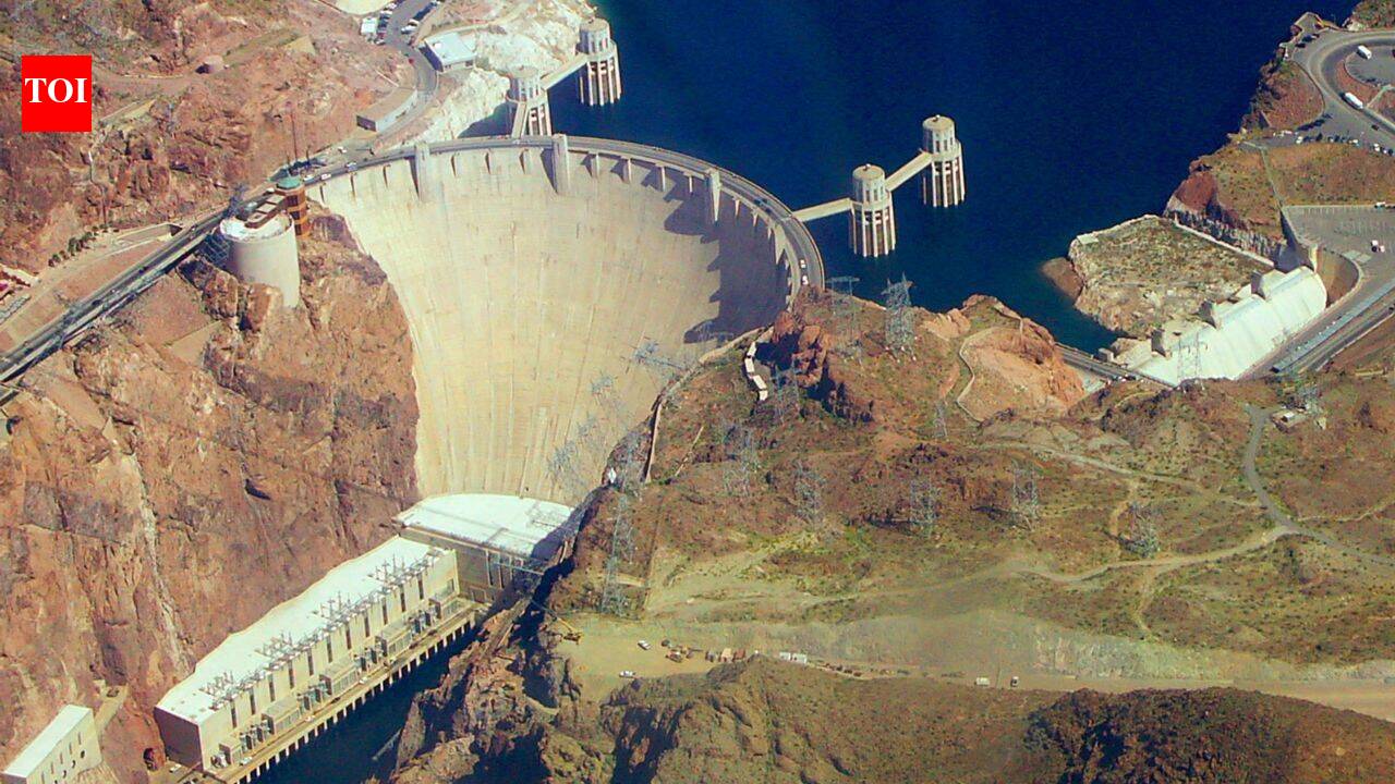 ​Colorado river's Hoover Dam contains enough concrete to pave a standard highway from San Francisco to New York City, and the 90-year-old engineering marvel is still growing stronger
