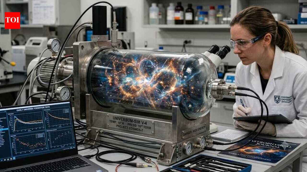 Scientists recreated a tiny piece of the early universe inside a glass tube to study how life's building blocks formed