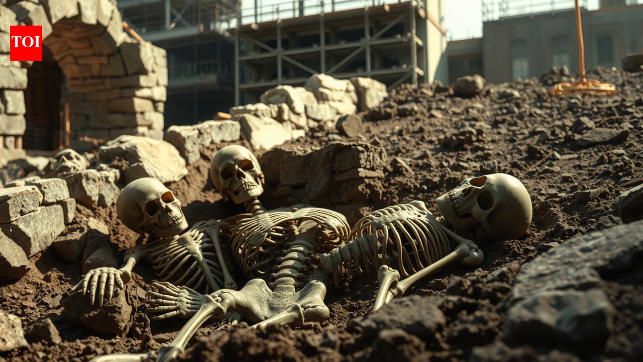 500-year-old place with 200 skeletons buried beneath it: Construction workers uncover it