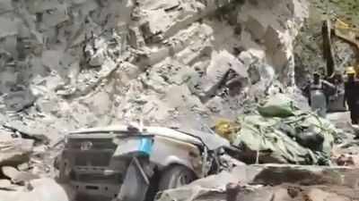 Himachal Pradesh: At least 13 feared dead after taxi crushed by boulders in Lahaul-Spiti