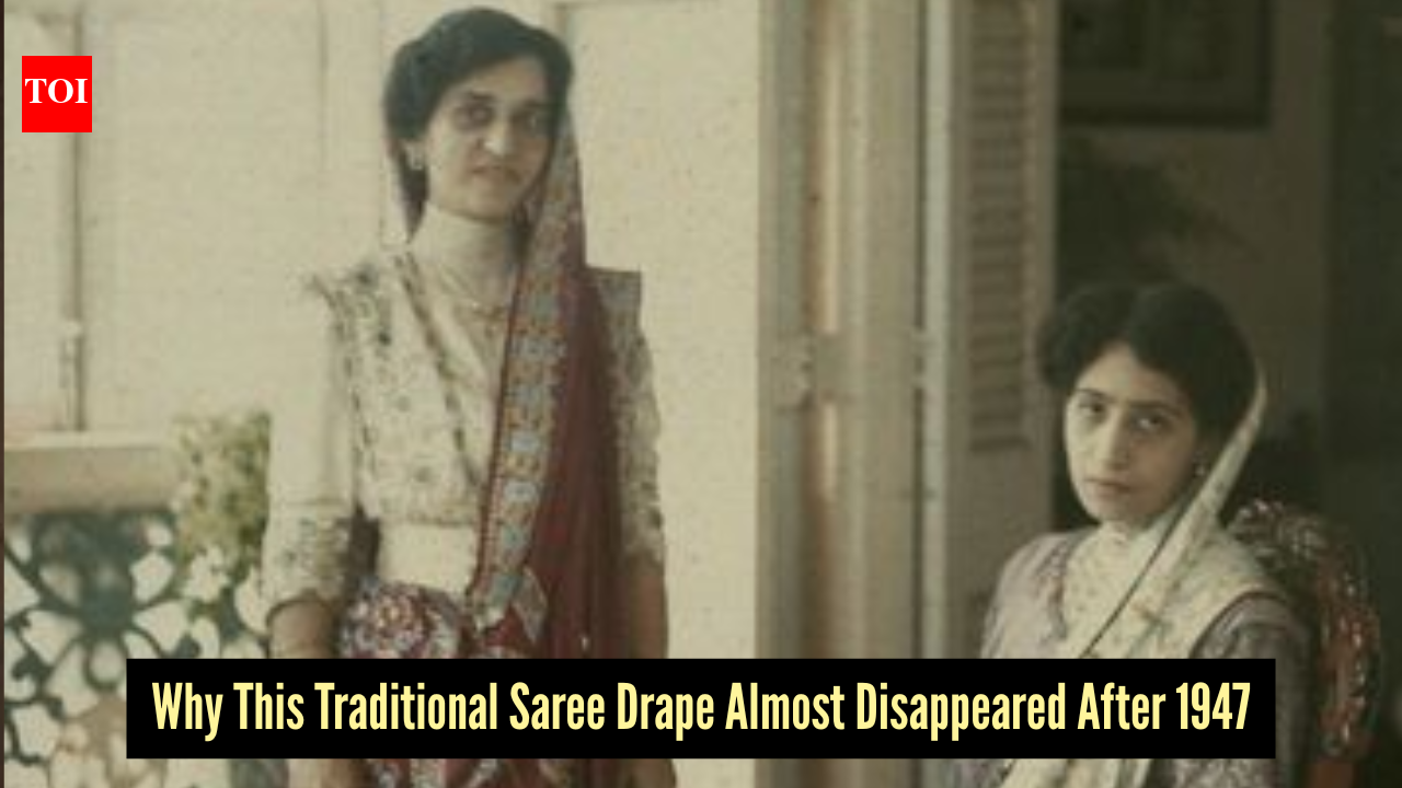 The saree drape that vanished after India's Independence; Know why?