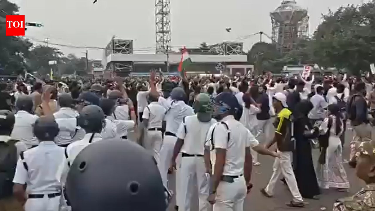 Kolkata NEET paper leak protest: Left student groups clash with security forces; police use batons and tear gas to disperse protesters