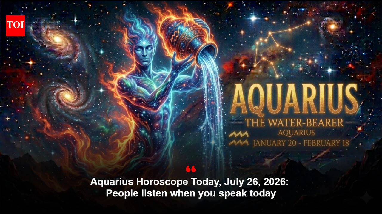 Aquarius Horoscope Today, July 26, 2026: People listen when you speak today
