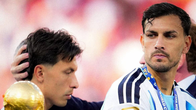 Argentina star behind shameful throat-grab on Spain defender hints at international retirement after World Cup final