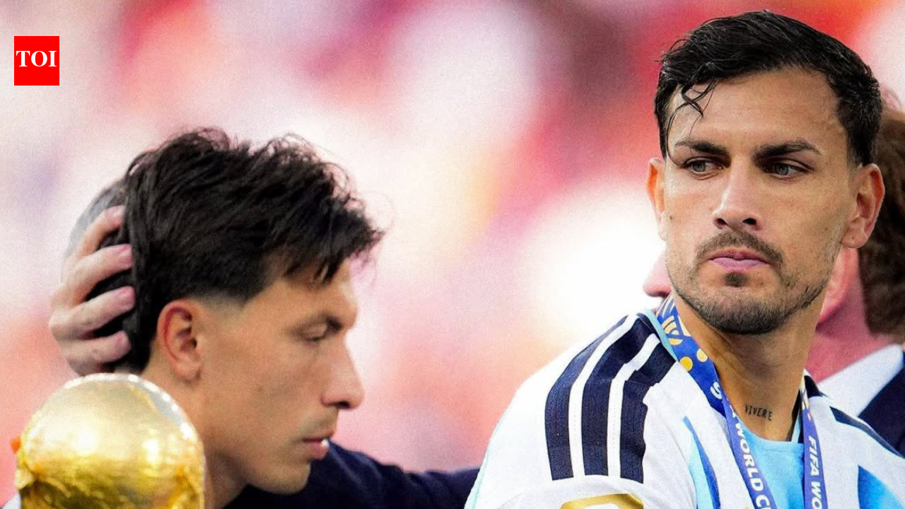 Argentina star behind throat-grab incident on Spain defender hints at international retirement after Worl
