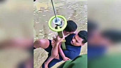 60 shrimp farm workers airlifted to safety in Navsari