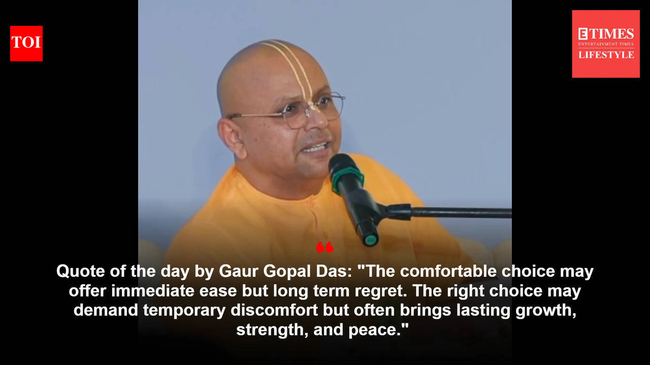 Quote of the day by Gaur Gopal Das: 