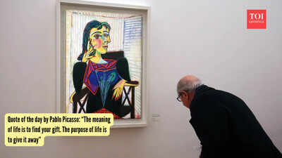 Quote of the day by Pablo Picasso:  “The meaning of life is to find your gift. The purpose of life is to give it away”