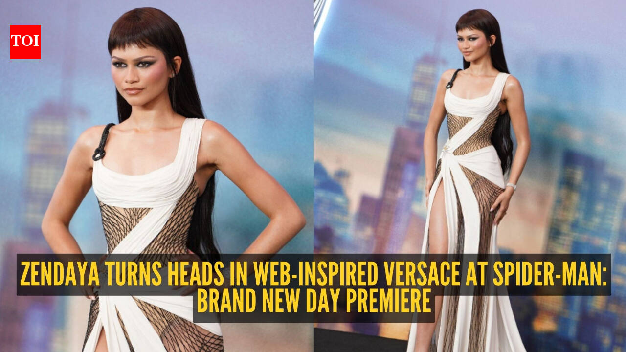 Zendaya spins a fashion web in archival Versace at Spider-Man: Brand New Day Shanghai premiere