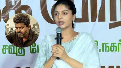 Sanam Shetty SPEAKS after heated exchange at NEET protest venue; SLAMS 'JOKER' tag for Vijay's 'Jana Nayagan' fans