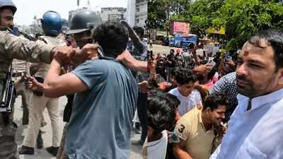 Bihar bandh: Cops, protesters clash in Aurangabad, police vehicles vandalised in Patna amid NEET row; Tej Pratap Yadav detained