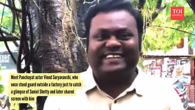 Meet Panchayat actor Vinod Suryavanshi, who once stood guard outside a factory just to catch a glimpse of Suniel Shetty and later shared screen with him