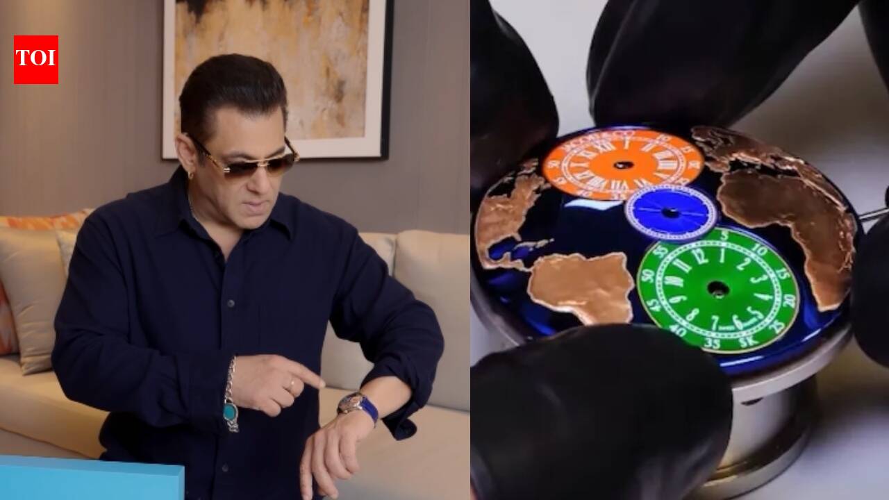 A look into Salman Khan's saphire watch worth Rs 41 lakhs with Indian flag colours, dual time zone and more
