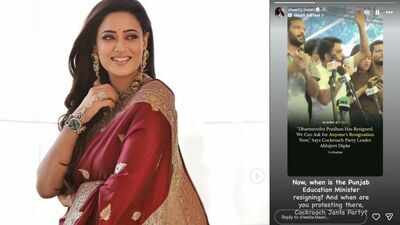 'When is Punjab education minister resigning?': Actress Shweta Tiwari asks CJP after Dharmendra Pradhan's exit