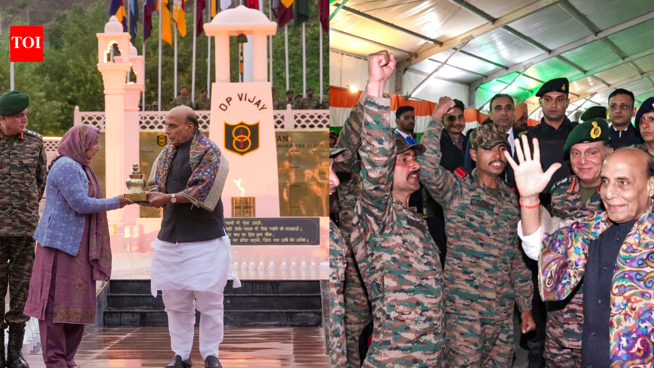 Indian defence forces fully prepared to face any challenge: Rajnath on eve of Kargil Vijay Diwas