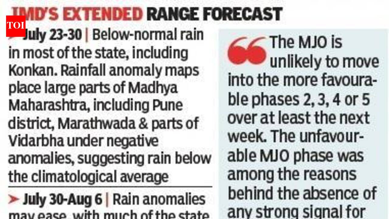 Maharashtra likely to experience below-normal rain till July-end, near-normal conditions may return in early Aug: IMD