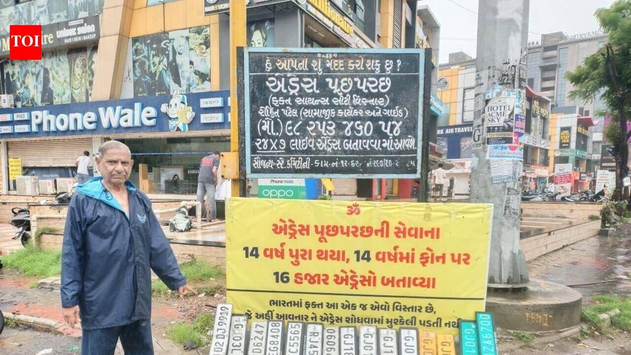 Ahmedabad: Rain washes off HSRPs; police, volunteers step in