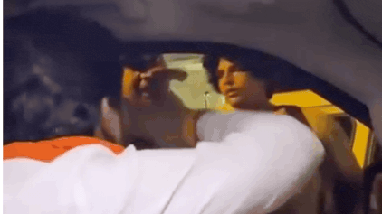 Watch: BJP leader questions youth, hits protester after CJP stir; Akhilesh Yadav shares video, seeks arrest