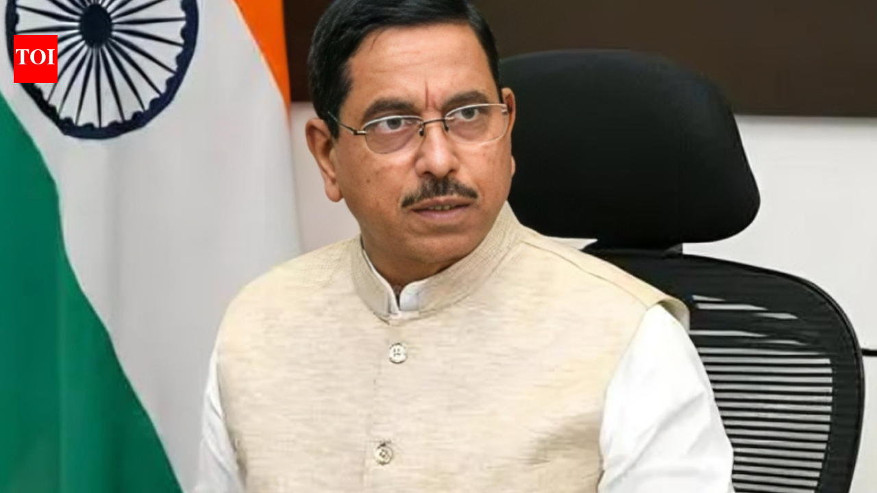 Pralhad Joshi takes charge as Union education minister a day after Dharmendra Pradhan's resignation