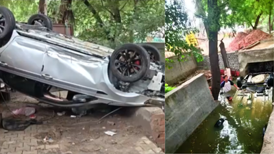 Open drain, broken barriers: Hazards on Delhi stretch where 20-year-old student died