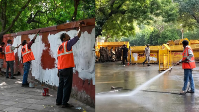 NDMC races to restore Jantar Mantar after CJP protest, removes 52 tonnes of waste