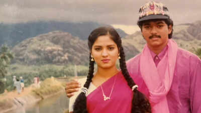 Swathi shares rare throwback photos with ‘Jana Nayagan’ star Vijay, says ‘My first hero, Ilaya Thalapathy Vijay’