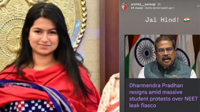 'Don't bother, I won't delete': Odisha BJP MP's daughter's social media post on Pradhan's exit sparks ire in party