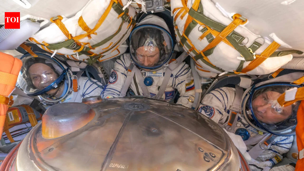 Us Russian Astronauts Return To Earth: US, Russian astronauts return safely to Earth after 8-month mission aboard ISS