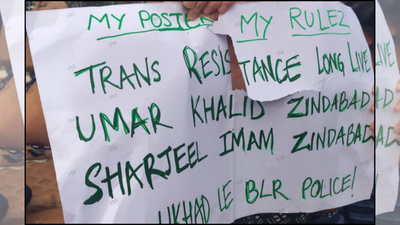 FIR against woman for displaying pro-Umar Khalid, Sharjeel Imam placards at Bengaluru protest