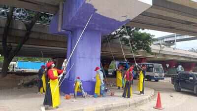 Silk Board junction in Bengaluru gets a makeover by 125 volunteers