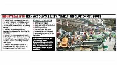 Industrialists seek regular single-window meetings with DC