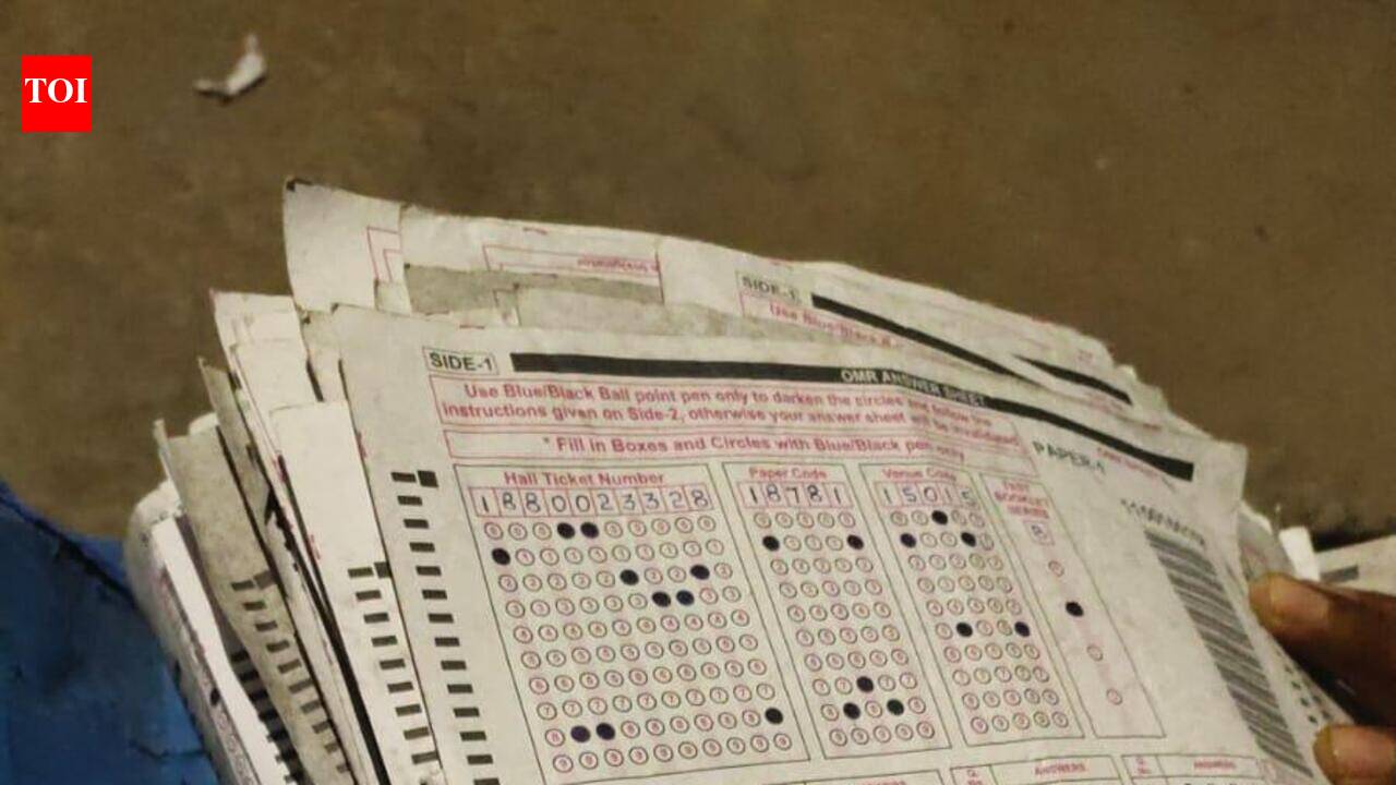 Confidential TGPSC OMR sheets found on roadside