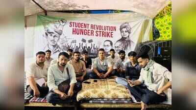 RU student on hunger strike for Rajasthani language dept