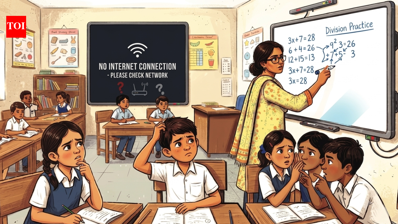 Net issues in Goa schools turn smart boards into blackboards despite 100% internet claim
