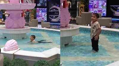 VIP kid, uninvited splash: How little kid turned a mall fountain into his own swimming pool and won the internet's heart