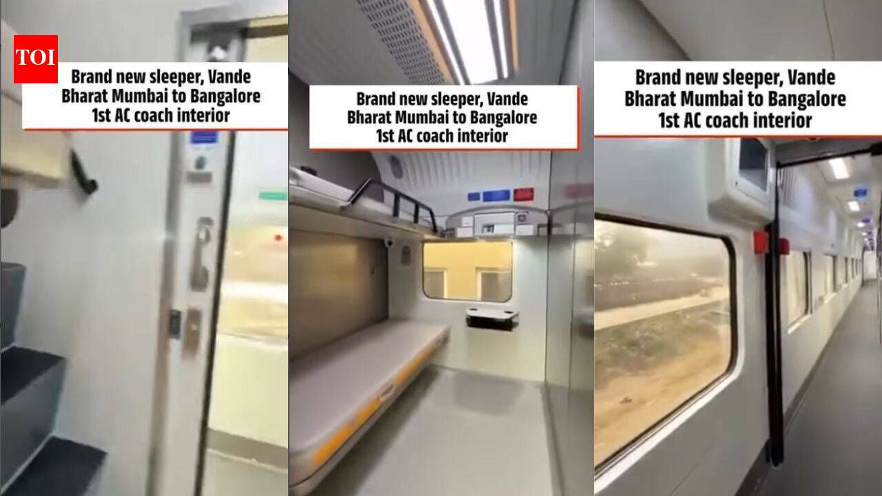 Mumbai–Bengaluru Vande Bharat Sleeper's First AC coach gets a stunning luxury makeover; see the video