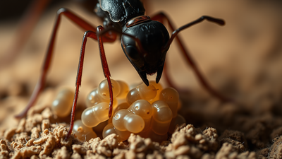 Long before ants began caring for their young, the same brain circuits were helping them find food