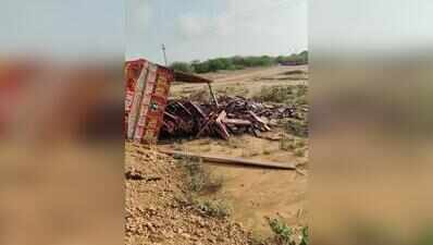 Two killed, 3 injured as stone-laden truck overturns in Jaisalmer dist