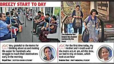 Going to school at 6 am, returning home from work at 10.30 pm: Metro adds to travel options
