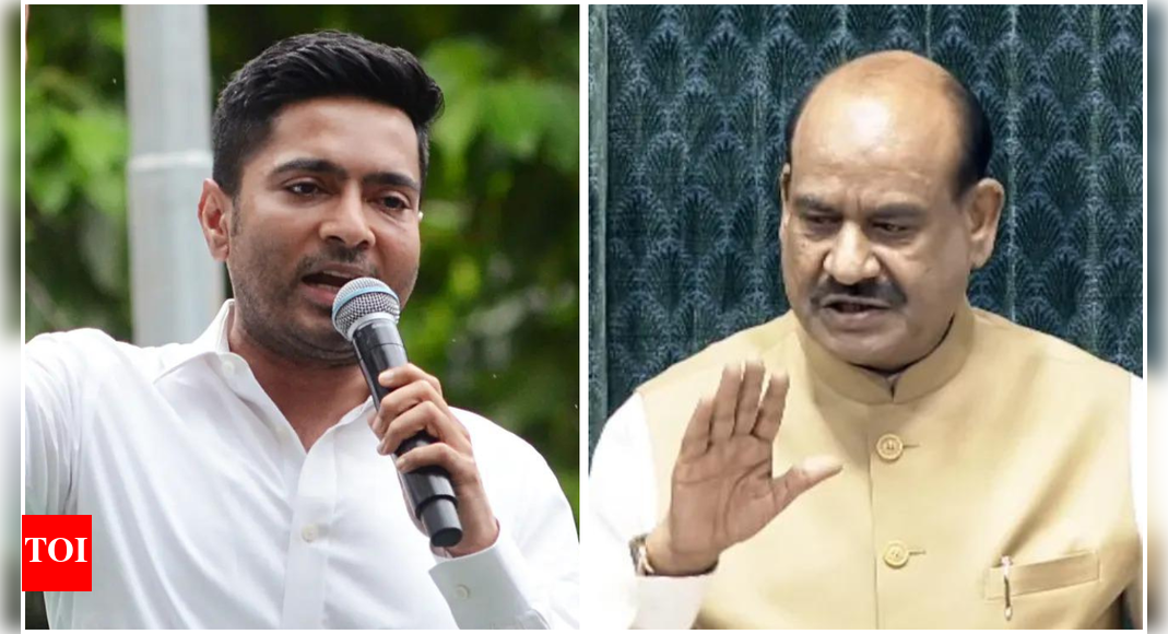 TMC's Abhishek Banerjee meets Lok Sabha Speaker Om Birla, seeks early decision on disqualification of 20 rebel MPs