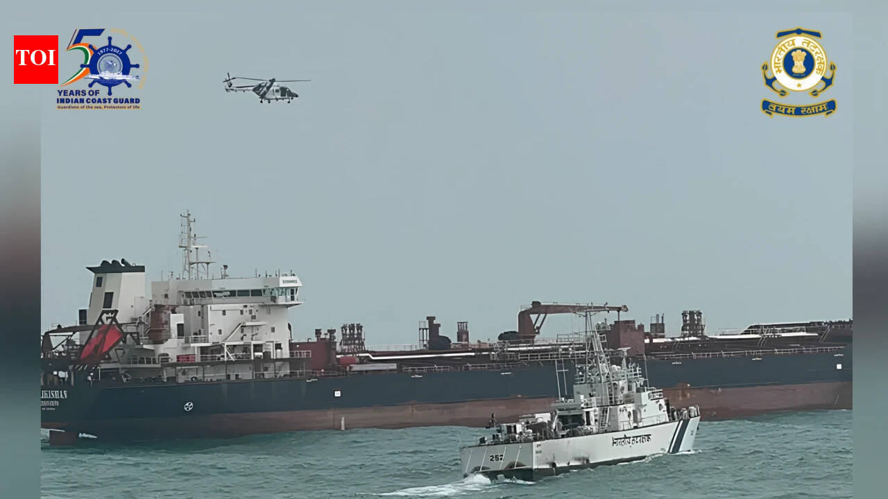 Coast Guard airlifts ailing seafarer from ship off Gujarat coast despite adverse weather
