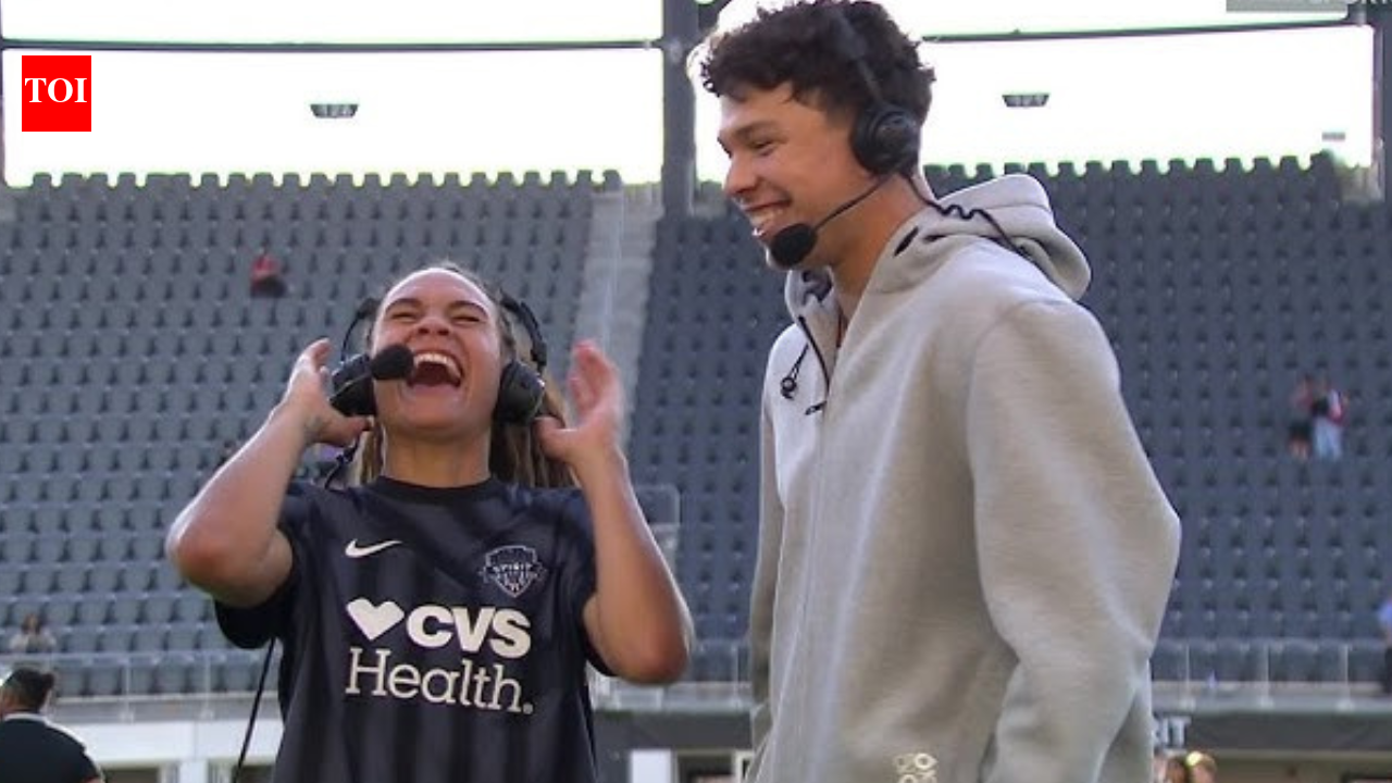 Ben Shelton’s hilarious ball-drop moment steals attention at girlfriend Trinity Rodman’s Washington Spirit game