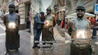 Rubbing this fat policeman’s belly can give them money: Why tourists in this country follow this ritual