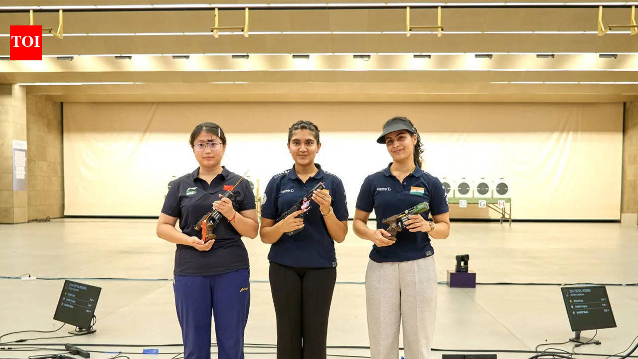 Esha Singh claims 25m pistol gold in successive World Cup editions