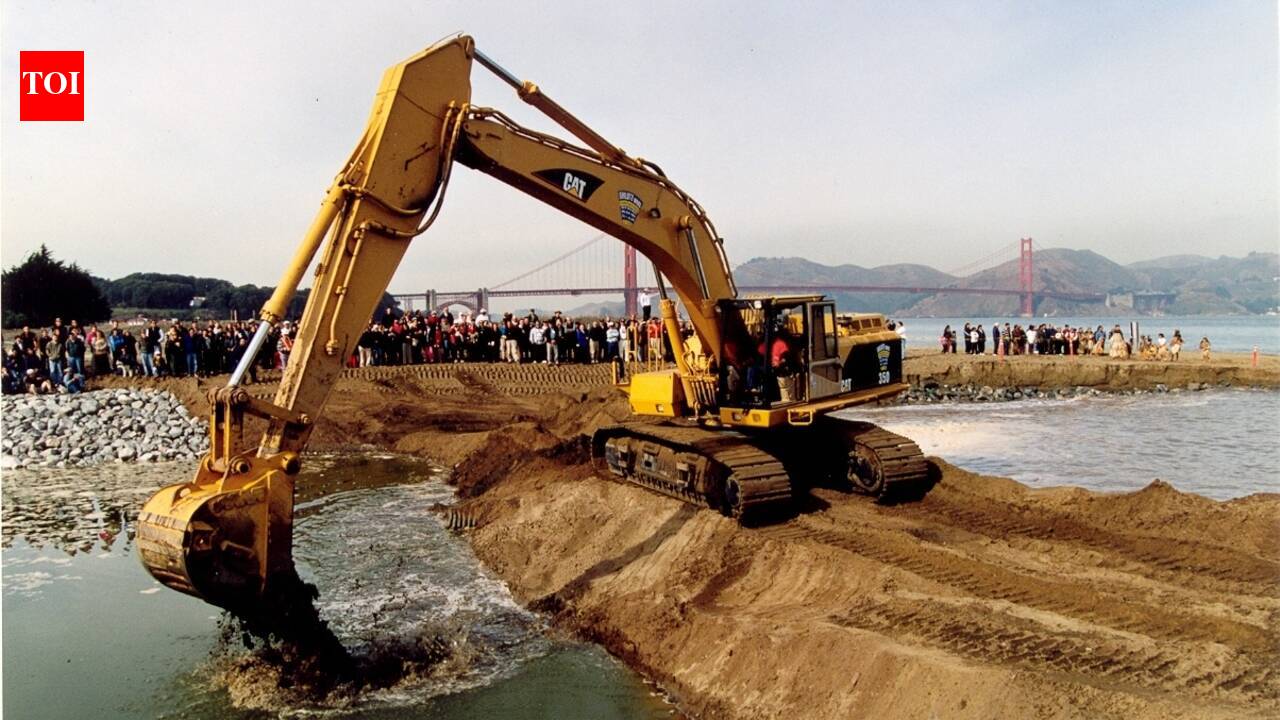 An ancient 130-acre California salt marsh was filled, drained and turned into an airfield; a century later, crews removed 230,000 cubic yards of soil to let the tides return