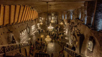 This UNESCO-listed underground city in Poland hides 245km of tunnels, a cathedral carved from salt and an entire world below the surface