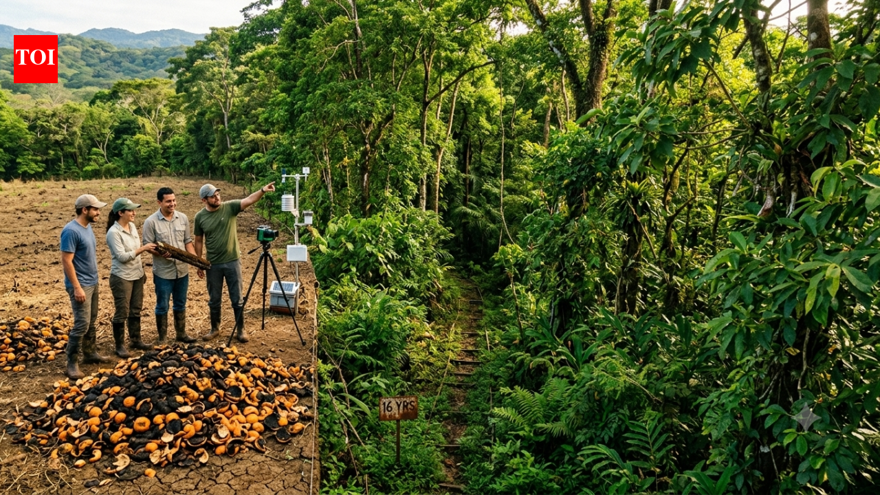 Costa Rica covered a dead pasture with 12,000 tonnes of orange peel. Sixteen years later, scientists found a thriving forest